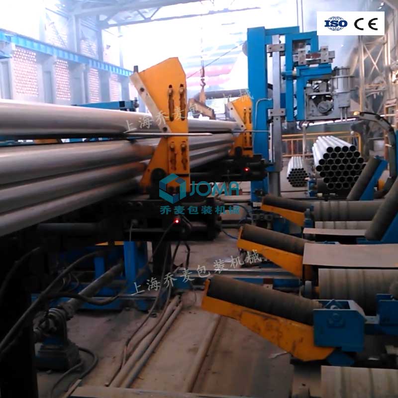 钢管码垛打包包装线